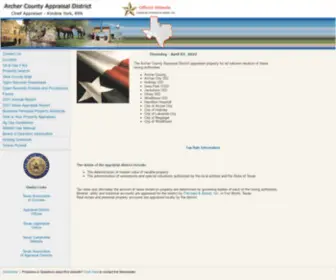 Archercad.org(Archer County Appraisal District) Screenshot