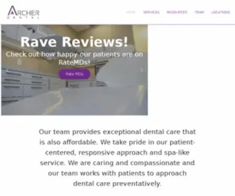 Archerdental.ca(Toronto Dentist) Screenshot