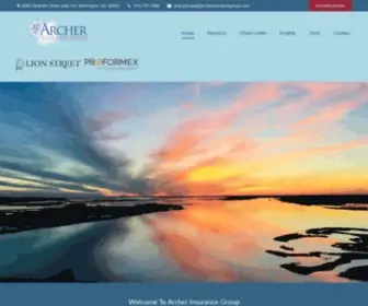 Archerinsurancegroup.com(Harry Archer) Screenshot