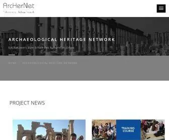 Archernet.org(Das Archaeological Heritage Network) Screenshot