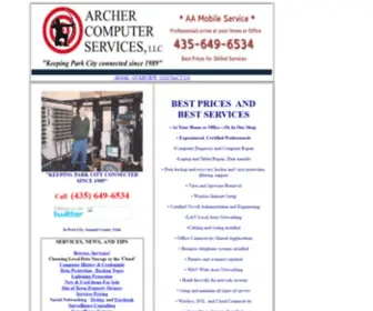 Archerservices.com(ARCHER COMPUTER SERVICES) Screenshot