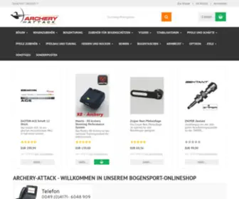 Archery-Attack.de(Bogensportartikel zu Superpreisen und erstklassigem Service) Screenshot