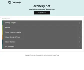 Archery.net(Sample Page) Screenshot