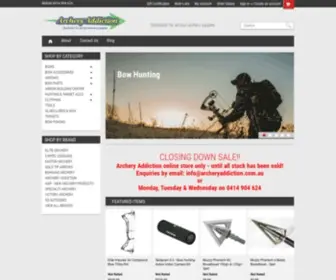 Archeryaddiction.com.au(We sell archery supplies Australia wide for bowhunting and target shooting. Compound bow brands inc) Screenshot