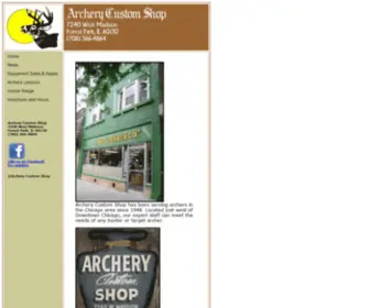 Archerycustomshop.com(Archery Custom Shop) Screenshot