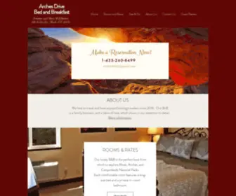 Archesdrivebnb.com(Moab Utah Bed and Breakfast) Screenshot