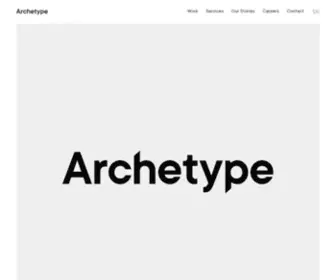 Archetype.co(We help brands set a new standard. Archetype) Screenshot