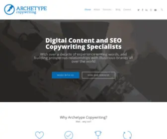 Archetypecopywriting.com(Digital Content And SEO Copywriting Specialists) Screenshot