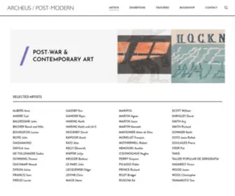 Archeus.com(Post-War & Contemporary Art) Screenshot