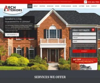 Archexteriors.com(Maryland's best home exteriors experts) Screenshot