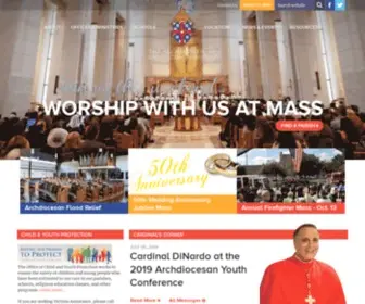 ARCHGH.org(The Archdiocese of Galveston) Screenshot