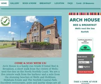 Archhouse.co.uk(ARCH HOUSE BED & BREAKFAST) Screenshot