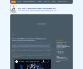 Archibus-Phil.com(Philippines, Inc) Screenshot