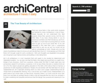 Archicentral.com(Architecture // news // daily @ archiCentral) Screenshot