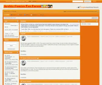 Archiefans.com(Archie Comics Fan Forum) Screenshot