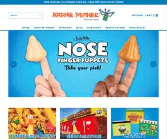 ArchiemcPhee.com(Archie McPhee) Screenshot