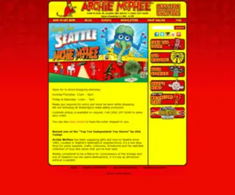ArchiemcPheeseattle.com(Archie McPhee Seattle Store) Screenshot