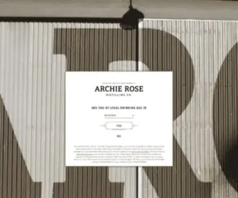 Archierose.com.au(Archie Rose Distilling Co) Screenshot