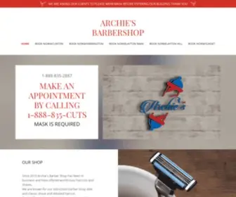 Archiesbarbershop.com(ARCHIE'S BARBERSHOP) Screenshot