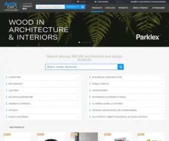 Archiexpo.com(The Virtual Architecture Exhibition) Screenshot