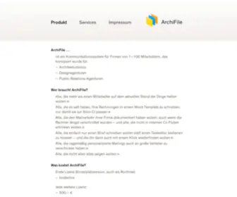 Archifile.de(ArchiFile 3.0) Screenshot