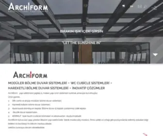 Archiform.com.tr(Modüler Cam Bölme Duvar) Screenshot