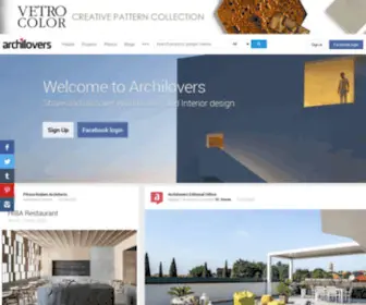 Archilovers.com(The professional network for Architects and Designers) Screenshot