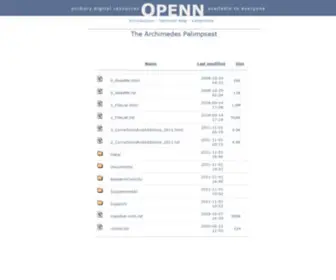 Archimedespalimpsest.net(The Archimedes Palimpsest) Screenshot