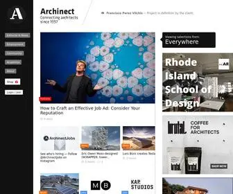 Archinect.com(The goal of Archinect) Screenshot