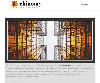 Archinomy.com(There are many social sites which are made for the large bunch. but what architects require) Screenshot