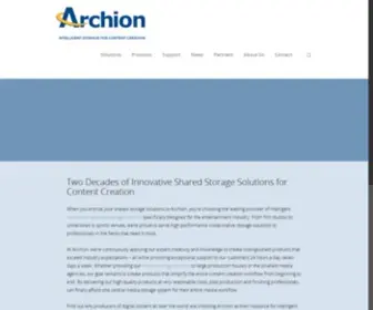 Archion.com(Video Editing Storage Solutions) Screenshot