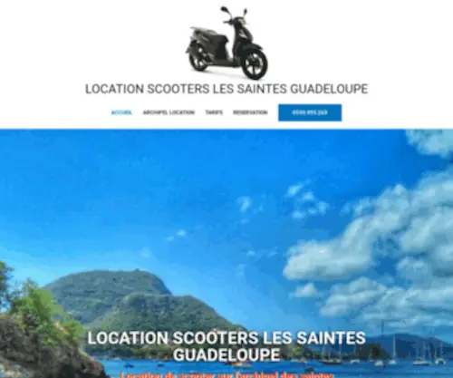 Archipel-Location.fr(LOCATION SCOOTERS LES SAINTES GUADELOUPE) Screenshot