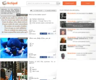 Archipoll.com(Share your opinion and discover people's thoughts) Screenshot