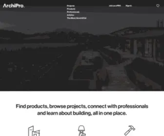 Archipro.co.nz(Where beautifully designed spaces begin) Screenshot