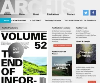 Archis.org(Archis is an experimental think tank devoted to the process of real) Screenshot
