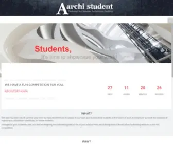 Archistudent.ca(Architecture Students Canada) Screenshot