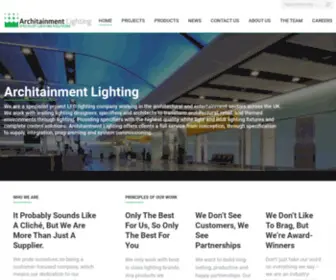 Architainment.co.uk(Architainment Lighting) Screenshot