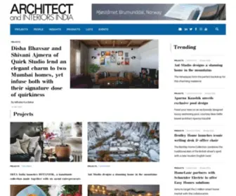 Architectandinteriorsindia.com(Architect India) Screenshot