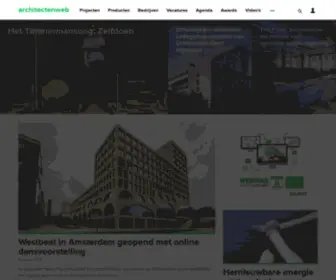 Architectenweb.com(Architectenweb, de grootste architectuur site van Nederland) Screenshot