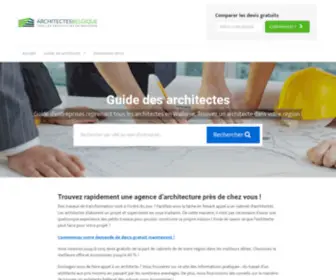 Architectesbelgique.be(⋙ Tous les architectes de Wallonie en un coup d’oeil) Screenshot