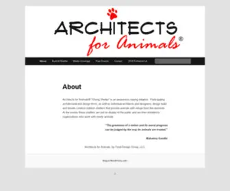 Architectsforanimals.com(Architects for Animals) Screenshot