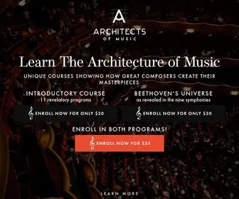 Architectsofmusic.com(Architects of Music) Screenshot