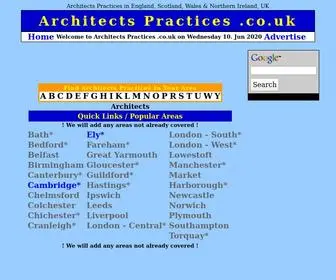 Architectspractices.co.uk(Architects Practices in England) Screenshot