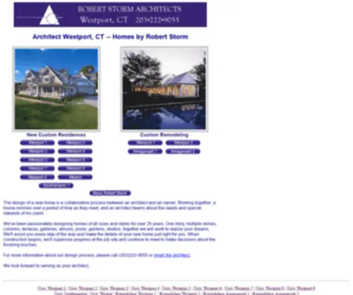 Architectstorm.com(Architect Westport) Screenshot