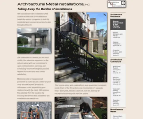 Architecturalmetalinstallations.com(Architectural Metal Installations) Screenshot