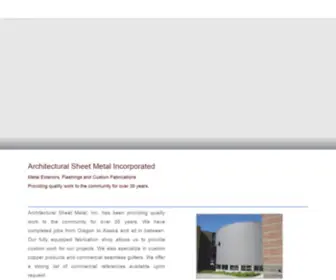 Architecturalsheetmetal.com(Architectual Sheet Metal) Screenshot