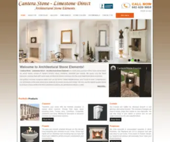 Architecturalstoneelements.com(Cantera Stone and Limestone Fireplaces) Screenshot