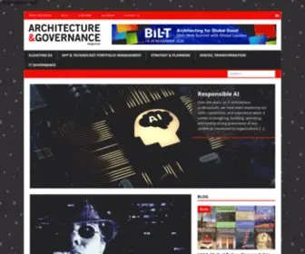 Architectureandgovernance.com(Architecture & Governance Magazine) Screenshot