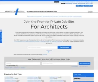 Architecturecrossing.com(Architect Jobs) Screenshot