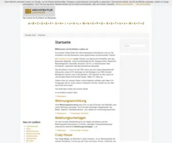 Architektur-Lexikon.de(Architektur) Screenshot
